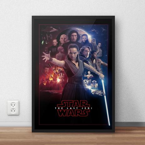 Quadro Decorativo Star Wars - O Ultimo Jedi - Carmélia personalizados Menor preço em Quadro Decorativo Star Wars - O Ultimo Jedi - Carmélia personalizados