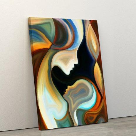 Quadro Decorativo Tela Canvas Mãe e Filho 40x60cm Abstrato - Artplex Menor preço em Quadro Decorativo Tela Canvas Mãe e Filho 40x60cm Abstrato - Artplex