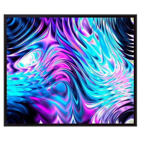 Quadro Decorativo Tela Impressa Emoldurada Abstrato Ondas 95x80cm - Decore pronto Menor preço em Quadro Decorativo Tela Impressa Emoldurada Abstrato Ondas 95x80cm - Decore pronto