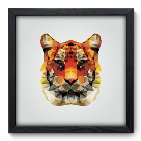 Quadro Decorativo - Tigre - 33cm x 33cm - 049qdsp - Allodi Menor preço em Quadro Decorativo - Tigre - 33cm x 33cm - 049qdsp - Allodi