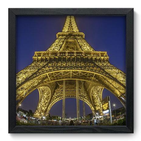 Quadro Decorativo - Torre Eiffel - 33cm x 33cm - 036qnmbp - Allodi Menor preço em Quadro Decorativo - Torre Eiffel - 33cm x 33cm - 036qnmbp - Allodi