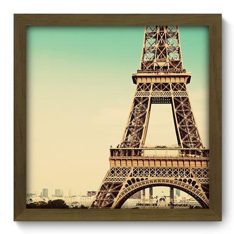 Quadro Decorativo - Torre Eiffel - 33cm x 33cm - 217qdmm - Allodi Menor preço em Quadro Decorativo - Torre Eiffel - 33cm x 33cm - 217qdmm - Allodi