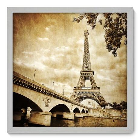 Quadro Decorativo - Torre Eiffel - 50cm x 50cm - 016qnmcb - Allodi Menor preço em Quadro Decorativo - Torre Eiffel - 50cm x 50cm - 016qnmcb - Allodi