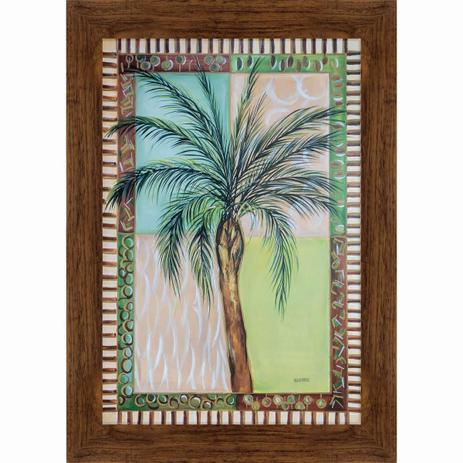 Quadro Decorativo Tropical Coqueiro Pintura Nadybek 80x60cm - Decore pronto Menor preço em Quadro Decorativo Tropical Coqueiro Pintura Nadybek 80x60cm - Decore pronto