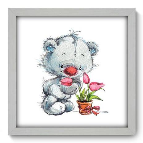 Quadro Decorativo - Ursinho - 33cm x 33cm - 048qdbb - Allodi Menor preço em Quadro Decorativo - Ursinho - 33cm x 33cm - 048qdbb - Allodi