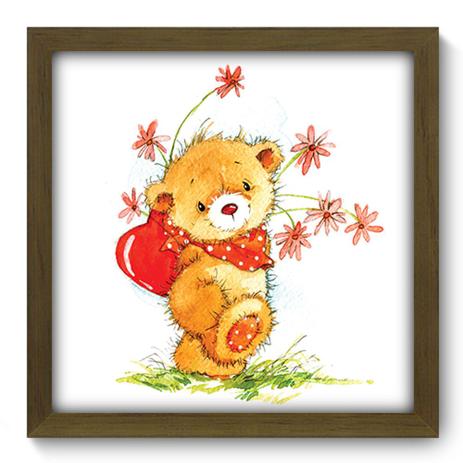 Quadro Decorativo - Ursinho - 33cm x 33cm - 118qdim - Allodi Menor preço em Quadro Decorativo - Ursinho - 33cm x 33cm - 118qdim - Allodi