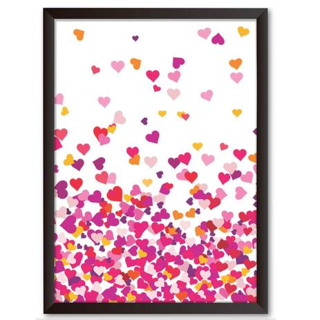 Quadro Decorativo - Vale dos coracões - 25x19cm - Cool art Menor preço em Quadro Decorativo - Vale dos coracões - 25x19cm - Cool art