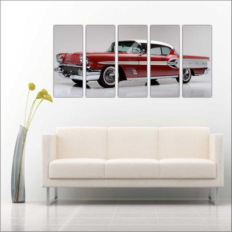Quadro Decorativo Vintage Carros Antigos Mosaico Com 5 Peças GG12 - Vital quadros do brasil Menor preço em Quadro Decorativo Vintage Carros Antigos Mosaico Com 5 Peças GG12 - Vital quadros do brasil