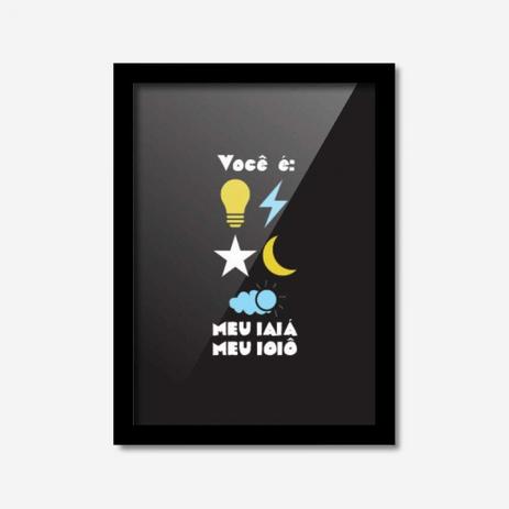 Quadro Decorativo Você é Luz 45cmx33cm Los Quadros Preto é boa?