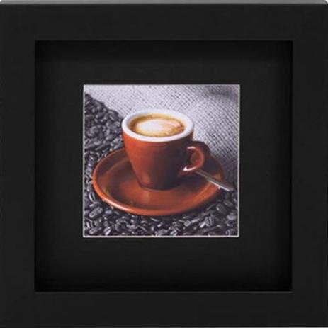 Quadro Decorativo Xícara com Café 30x30cm - Decore pronto Menor preço em Quadro Decorativo Xícara com Café 30x30cm - Decore pronto