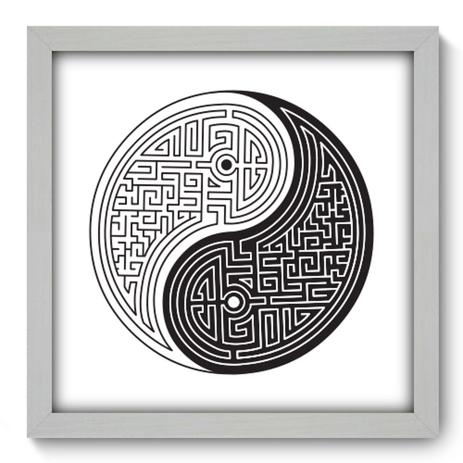 Quadro Decorativo - Yin Yang - 33cm x 33cm - 005qddb - Allodi Menor preço em Quadro Decorativo - Yin Yang - 33cm x 33cm - 005qddb - Allodi