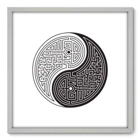 Quadro Decorativo - Yin Yang - 70cm x 70cm - 082qnddb - Allodi Menor preço em Quadro Decorativo - Yin Yang - 70cm x 70cm - 082qnddb - Allodi