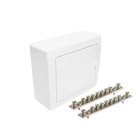 Quadro Distribuição Sobrepor Fame 6 Disjuntores Nema/8 Din C/ Barramento Menor preço em Quadro Distribuição Sobrepor Fame 6 Disjuntores Nema/8 Din C/ Barramento