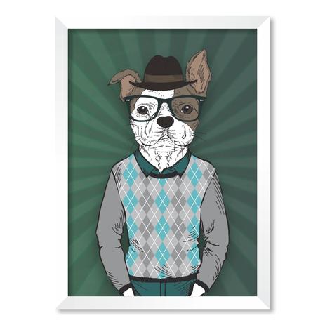 QUADRO DOG FACE - TAMANHO A5 - Moldura Branca Sem Acrílico - Pôster no quadro Menor preço em QUADRO DOG FACE - TAMANHO A5 - Moldura Branca Sem Acrílico - Pôster no quadro