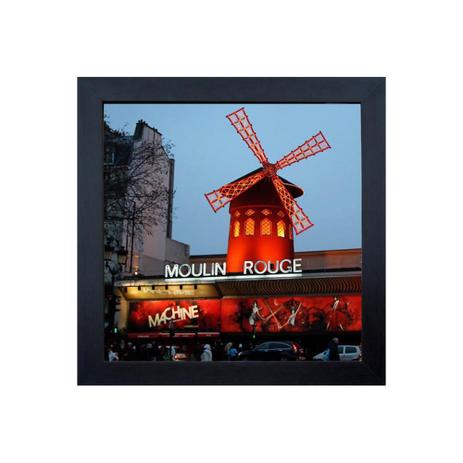 Quadro em Madeira com Vidro Moulin Rouge 27x27cm - Kapos Menor preço em Quadro em Madeira com Vidro Moulin Rouge 27x27cm - Kapos