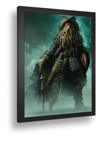 Quadro Emoldurado Poste Piratas Do Caribe Davy Jones Com Vidro - Quadros A+  - Quadro Decorativo - Magazine Luiza