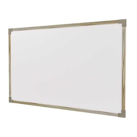 Quadro Escolar Moldura MDF Linheiro 240x120 Cm Uv Branco Stalo Menor preço em Quadro Escolar Moldura MDF Linheiro 240x120 Cm Uv Branco Stalo