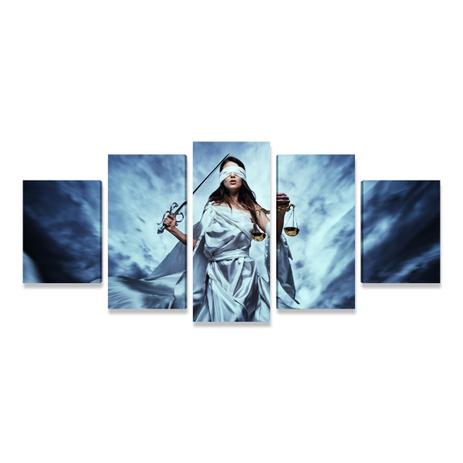 Quadro Escritório Advocacia Grande Deusa Justiça Azul GRD - Bimper Menor preço em Quadro Escritório Advocacia Grande Deusa Justiça Azul GRD - Bimper
