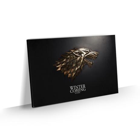 Quadro Game of Thrones Stark Lobo Decorativo - 60 x 40 cm - Bimper é boa?