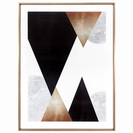 Quadro Geométrico Abstrato Escandinavo Triângulos 60x80cm - Decore pronto Menor preço em Quadro Geométrico Abstrato Escandinavo Triângulos 60x80cm - Decore pronto