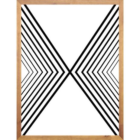 Quadro Geométrico Abstrato Minimalista Pirâmide Vertical 60x80cm - Decore pronto Menor preço em Quadro Geométrico Abstrato Minimalista Pirâmide Vertical 60x80cm - Decore pronto