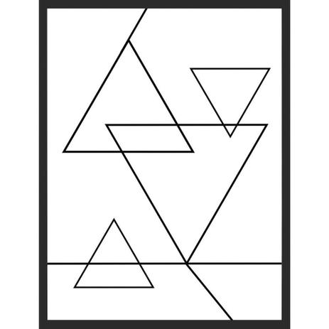 Quadro Geométrico Abstrato Minimalista Positivo 60x80cm - Decore pronto Menor preço em Quadro Geométrico Abstrato Minimalista Positivo 60x80cm - Decore pronto