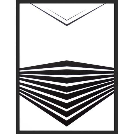 Quadro Geométrico Abstrato Preto e Branco Minimalista 60x80cm - Decore pronto Menor preço em Quadro Geométrico Abstrato Preto e Branco Minimalista 60x80cm - Decore pronto