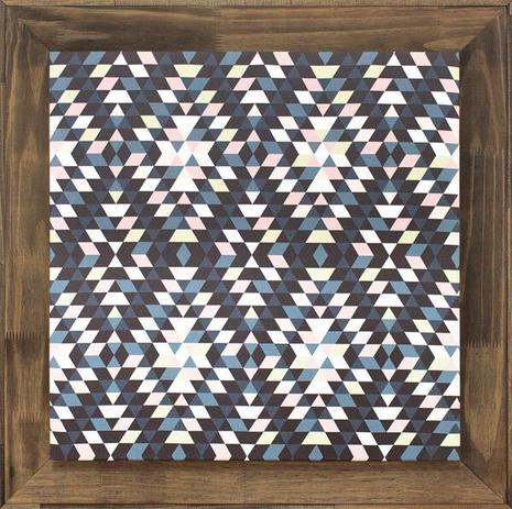 Quadro Grande Tela Decorativa Abstrata com Moldura Rústica 80x80cm - Decore pronto Menor preço em Quadro Grande Tela Decorativa Abstrata com Moldura Rústica 80x80cm - Decore pronto