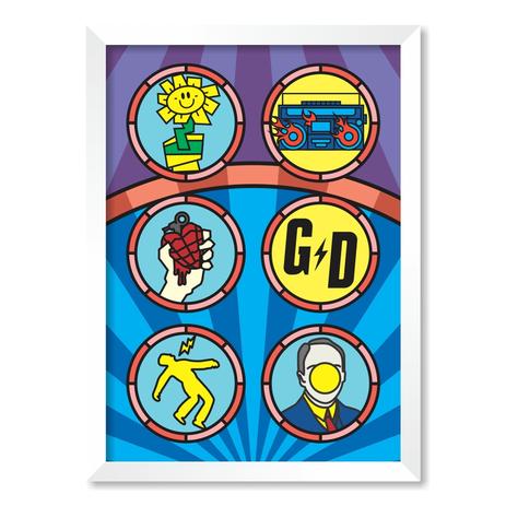QUADRO GREEN DAY - TAMANHO A3 - Moldura Branca Sem Acrílico - Pôster no quadro é boa?