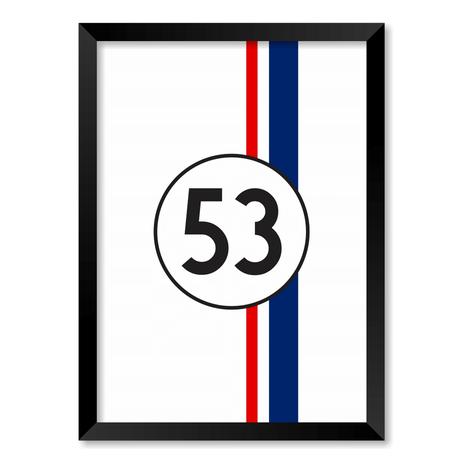 QUADRO HERBIE 53 - TAMANHO A2 - Moldura Preta Com Acrílico - Pôster no quadro Menor preço em QUADRO HERBIE 53 - TAMANHO A2 - Moldura Preta Com Acrílico - Pôster no quadro