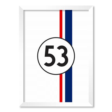 QUADRO HERBIE 53 - TAMANHO A3 - Moldura Branca Com Acrílico - Pôster no quadro Menor preço em QUADRO HERBIE 53 - TAMANHO A3 - Moldura Branca Com Acrílico - Pôster no quadro