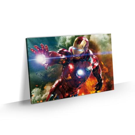 Quadro Homem de Ferro Super Herói Quarto Infantil 60x40 - Bimper Menor preço em Quadro Homem de Ferro Super Herói Quarto Infantil 60x40 - Bimper
