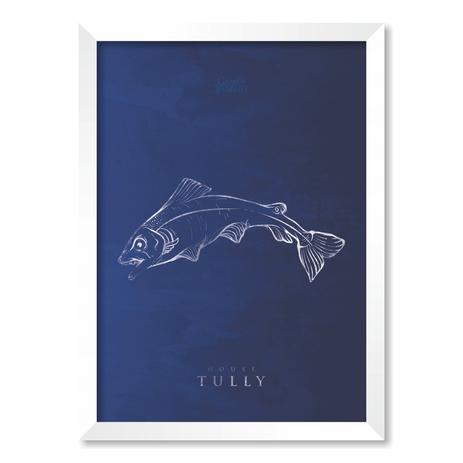 QUADRO HOUSE TULLY  GAME OF THRONES - TAMANHO A2 - Moldura Branca Sem Acrílico - Pôster no quadro é boa?