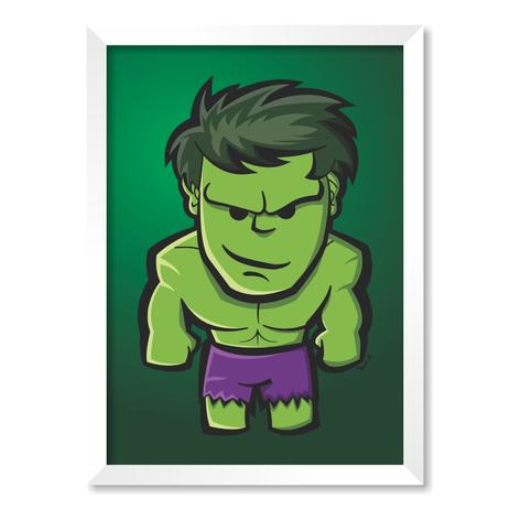 QUADRO HULK - TAMANHO A2 - Moldura Branca Com Acrílico - Pôster no quadro Menor preço em QUADRO HULK - TAMANHO A2 - Moldura Branca Com Acrílico - Pôster no quadro