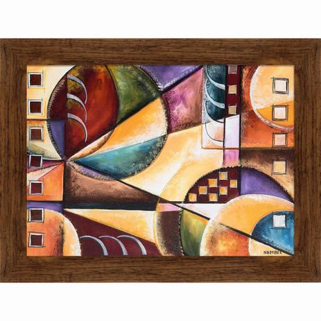 Quadro Imagem Abstrata com Círculos II Nadybek 80x60cm - Decore pronto Menor preço em Quadro Imagem Abstrata com Círculos II Nadybek 80x60cm - Decore pronto