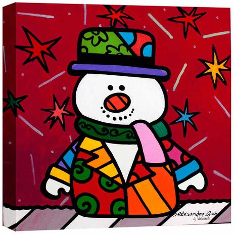 Quadro Impressão Digital Boneco Neve Pop-Art Vermelho 30x30cm Uniart Menor preço em Quadro Impressão Digital Boneco Neve Pop-Art Vermelho 30x30cm Uniart