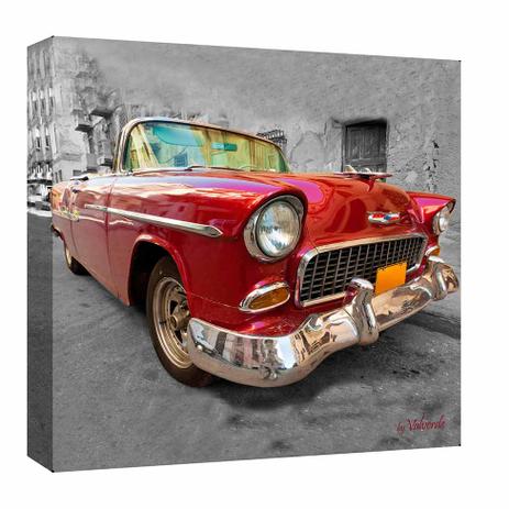 Quadro Impressão Digital Carro Grande Vermelho 30x30cm Uniart Menor preço em Quadro Impressão Digital Carro Grande Vermelho 30x30cm Uniart