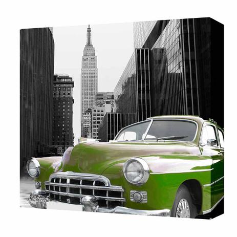 Quadro Impressão Digital Carro Verde 30x30cm Uniart Menor preço em Quadro Impressão Digital Carro Verde 30x30cm Uniart
