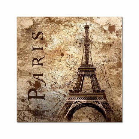 Quadro Impressão Digital Paris Torre Eiffel I Bege 45x45 Uniart Menor preço em Quadro Impressão Digital Paris Torre Eiffel I Bege 45x45 Uniart