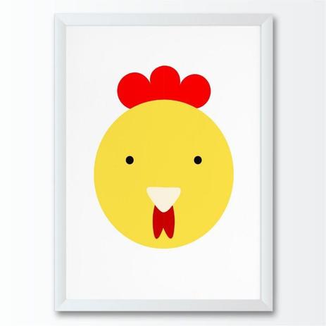 Quadro Infantil Bebe Desenho Frango Amarelo Conspecto Quadro Decorativo Magazine Luiza