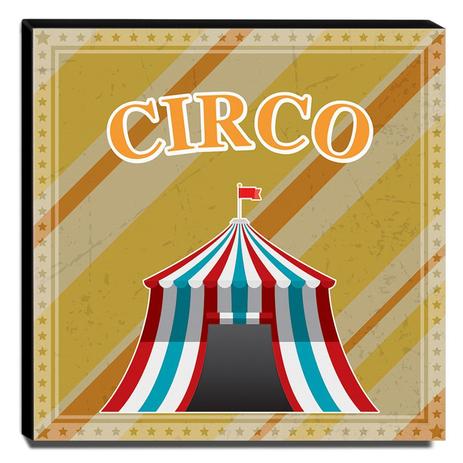 Quadro Infantil Circo Canvas 30x30cm-INF361 - Lubrano decor é boa?