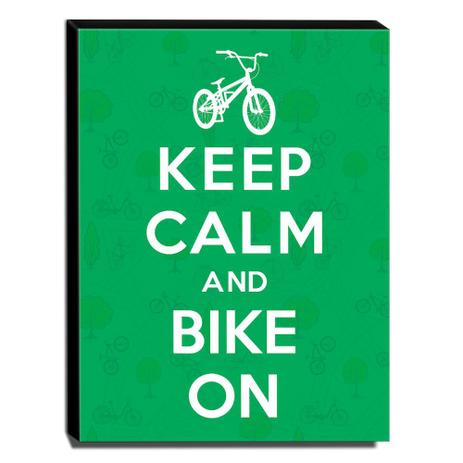 Quadro Keep Calm And Bike On Canvas 40x30cm-KCA27 - Lubrano decor Menor preço em Quadro Keep Calm And Bike On Canvas 40x30cm-KCA27 - Lubrano decor
