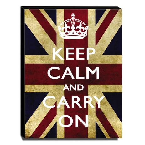 Quadro Keep Calm And Carry On Canvas 40x30cm-KCA02 - Lubrano decor Menor preço em Quadro Keep Calm And Carry On Canvas 40x30cm-KCA02 - Lubrano decor