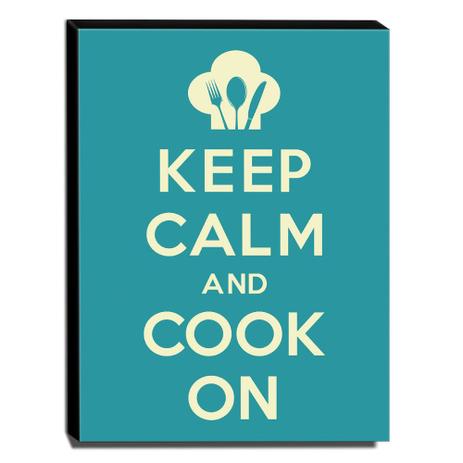 Quadro Keep Calm And Cook On Canvas 40x30cm-KCA30 - Lubrano decor Menor preço em Quadro Keep Calm And Cook On Canvas 40x30cm-KCA30 - Lubrano decor