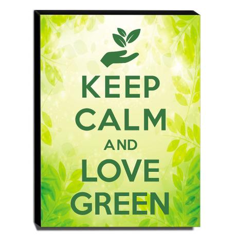Quadro Keep Calm And Love Green Canvas 40x30cm-KCA55 - Lubrano decor Menor preço em Quadro Keep Calm And Love Green Canvas 40x30cm-KCA55 - Lubrano decor