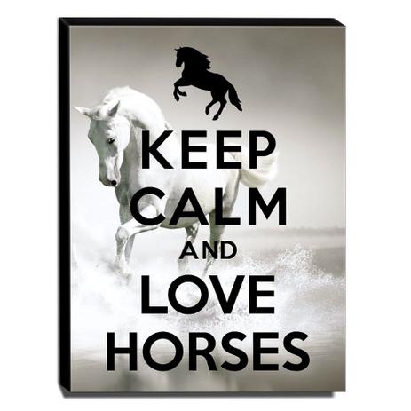 Quadro Keep Calm And Love Horses Canvas 40x30cm-KCA86 - Lubrano decor Menor preço em Quadro Keep Calm And Love Horses Canvas 40x30cm-KCA86 - Lubrano decor