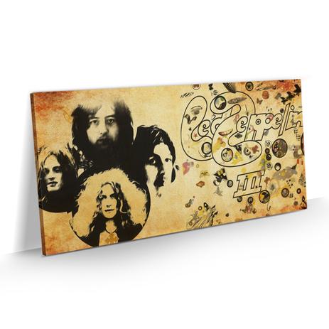 Quadro Led Zeppelin Álbum III Decorativo Sala Bar 100x50 - Bimper Menor preço em Quadro Led Zeppelin Álbum III Decorativo Sala Bar 100x50 - Bimper