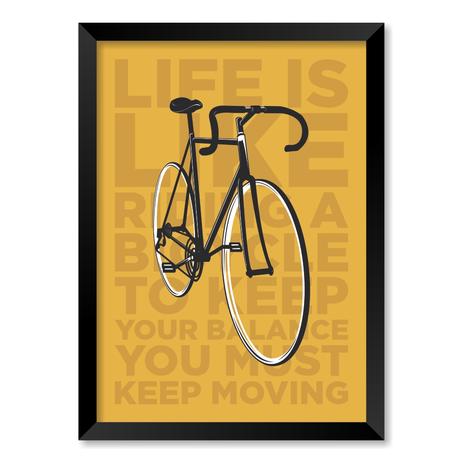 QUADRO LIFE IS LIKE - TAMANHO A5 - Moldura Preta Sem Acrílico - Pôster no quadro Menor preço em QUADRO LIFE IS LIKE - TAMANHO A5 - Moldura Preta Sem Acrílico - Pôster no quadro