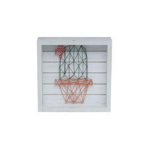 Quadro madeira string art thick frame cactus verde 20.32x5.08x20.32cm - Urban Menor preço em Quadro madeira string art thick frame cactus verde 20.32x5.08x20.32cm - Urban