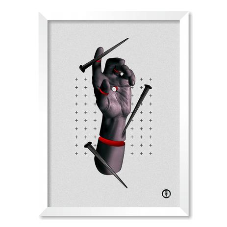 QUADRO MÃO FURADA - TAMANHO A3 - Moldura Branca Com Acrílico - Pôster no quadro Menor preço em QUADRO MÃO FURADA - TAMANHO A3 - Moldura Branca Com Acrílico - Pôster no quadro